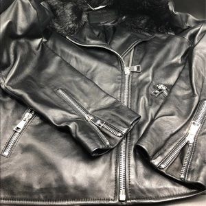 Karl Lagerfeld leather jacket